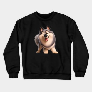 Norwegian Elkhound Dog Crewneck Sweatshirt